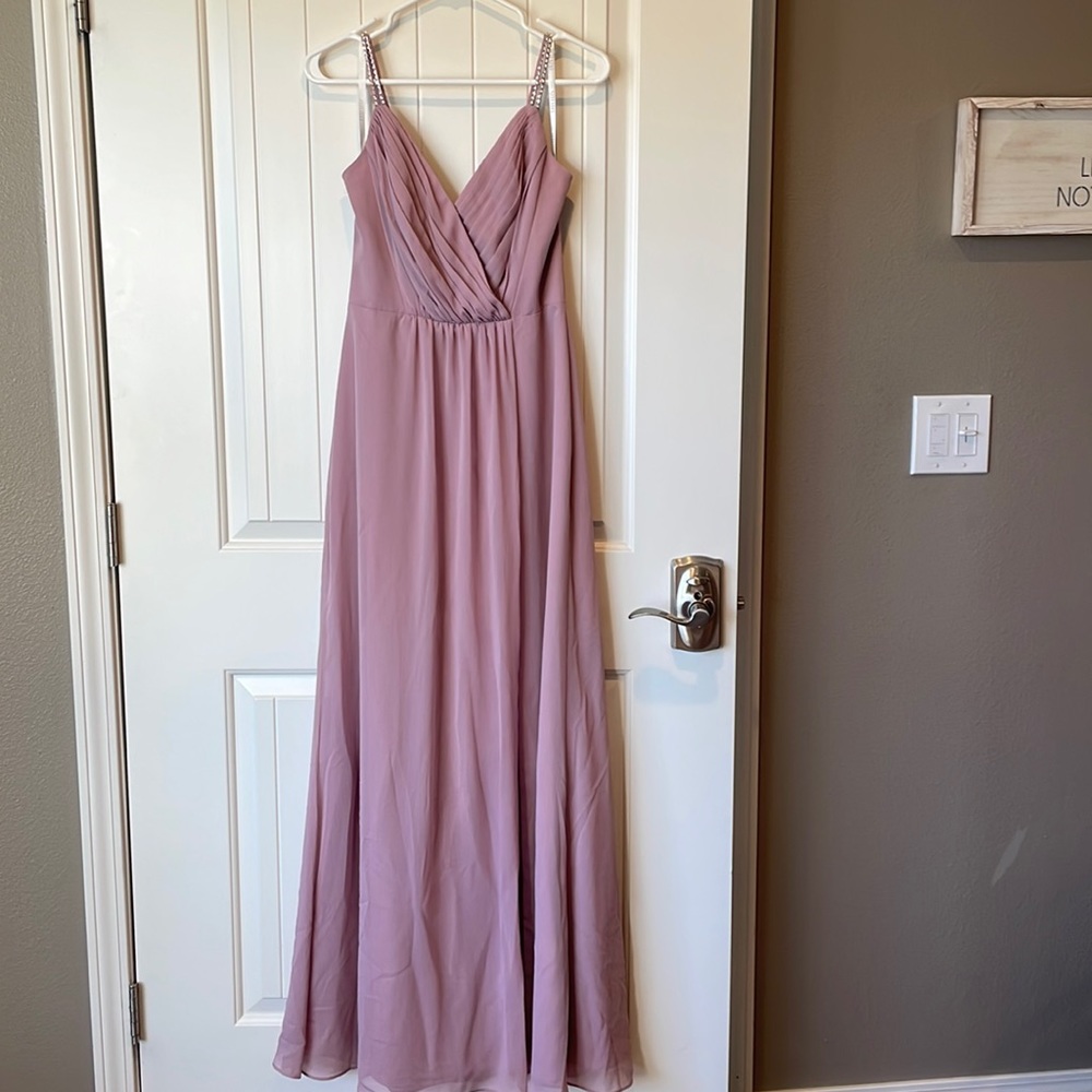 David’s bridal size 2 light pink dress